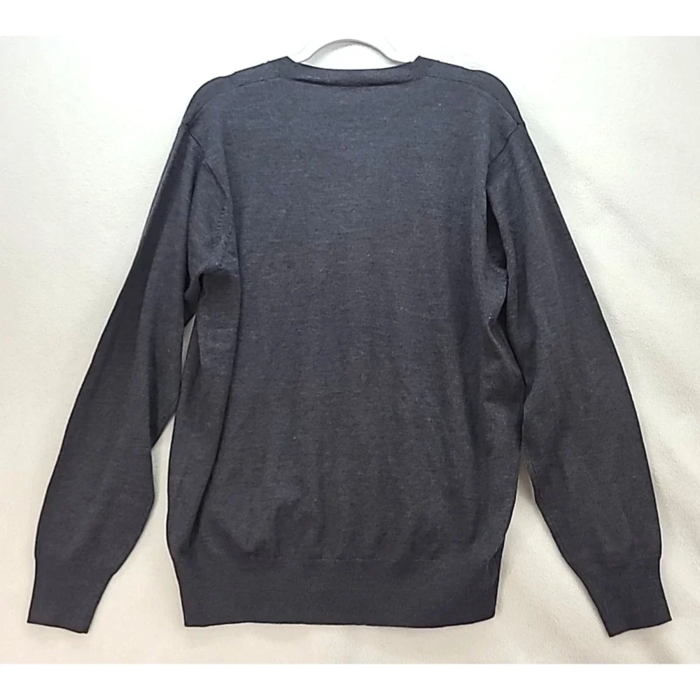 Neiman Marcus Exclusive Mens Merino Wool Silk Cashmere‎ Blend Sweater Sz L